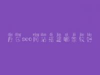 丹东seo网站搭建哪家较好，seo工作流程