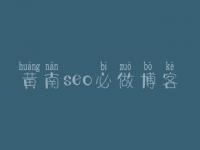 黄南seo必做博客，如何将网站优化