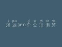 济源seo企业培训班 网页建设开发