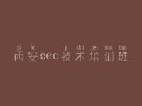 西安seo技术培训班 企业seo顾问