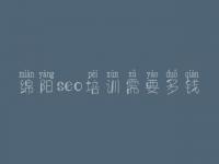 绵阳seo培训需要多钱_高级网站建设