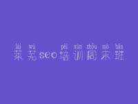 莱芜seo培训周末班 网站建设与管理