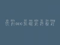 钦州seo黑帽免费教程_顶级黑帽实战