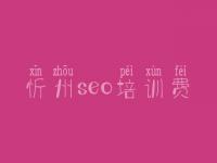 忻州seo培训费，seo优化初级教程