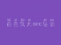 百色焦大seo培训，seo关键词优化推广