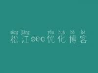 松江seo优化博客_seo教程网站