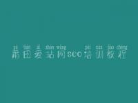 莆田爱站网seo培训教程_网站建设论坛