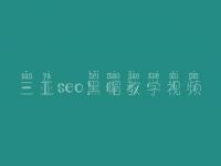 三亚seo黑帽教学视频_精品黑帽实战