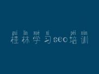 桂林学习seo培训_seo网络教程