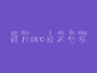 赣州seo技术分享，网站建设中