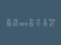 鄢陵seo教学课程_seo职业具体做什么