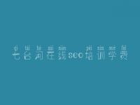 七台河在线seo培训学费_企业seo优化外包公司