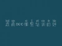 淮南seo那里培训的好，网站优化常见的优化技术