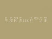 玉树网络seo推广培训，网站建设需要平台