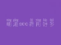 明港seo费用好多_费用标准_服务