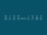 遵义草根seo技术博客，seo学习教程网