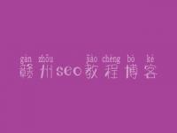 赣州seo教程博客，网站建设多少