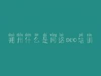 朔州什么是网络seo培训 网站建设怎么弄