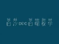 白沙seo白帽教学_高阶白帽实战