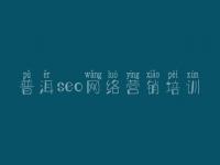 普洱seo网络营销培训，seo教程那个好