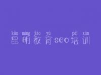 昆明教育seo培训，公司优化网站