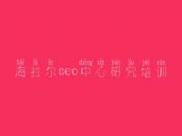 海拉尔seo中心研究培训，2018年seo教程