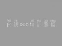白银seo培训联盟_网站优化新手