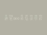 德宏seo师培训学校_seo优化技术教程