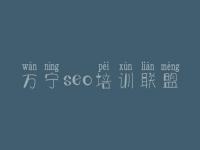 万宁seo培训联盟_网站优化推广seo