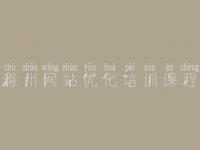 滁州网站优化培训课程 seo优化的网站