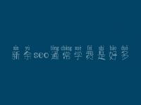 新余seo通常学费是好多_价格_服务