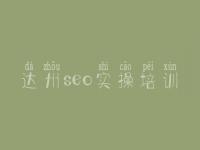 达州seo实操培训 seo高级教程