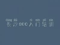 长沙seo入门培训_企业网建设