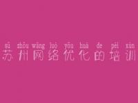苏州网络优化的培训，网站优化怎么做的