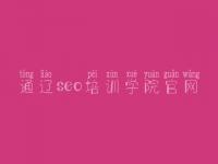 通辽seo培训学院官网，网站优化平台