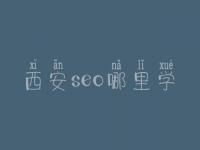 西安seo哪里学_培训班_联系方式