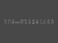 三门峡seo网站搭建哪儿比较好，seo有前景没