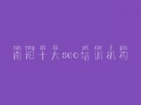 南阳十大seo培训机构_网站优化外包
