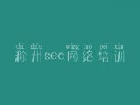 滁州seo网络培训 seo教程是什么