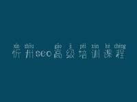 忻州seo高级培训课程_seo学习教程