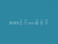 2022西安seo哪里学_培训班_联系方式