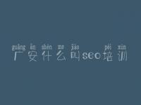 广安什么叫seo培训_如何优化公司网站