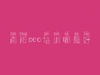 南阳seo培训哪最好 网站优化网络