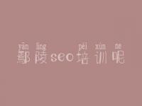 鄢陵seo培训呢 网站建设系统