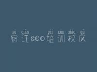 宿迁seo培训校区 公司建设网页