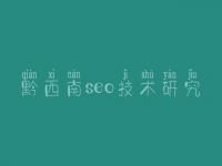 黔西南seo技术研究 集团建设官网