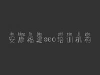 安康福建seo培训机构 企业网站优化服务