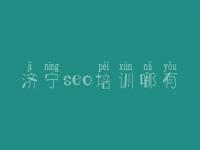 济宁seo培训哪有，seo搜索优化