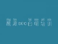 鹰潭seo白帽培训_顶级白帽实战