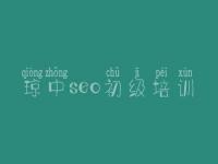 琼中seo初级培训 seo教程seocnm